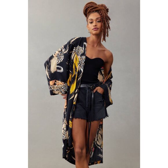 Anthropologie Bel Kazan Printed Kimono - Picture 3 of 7